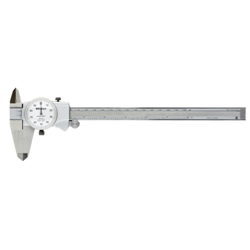 Mitutoyo Dial Caliper, Silver Cover Type 0-8, 0,001, 0,1/rev., Inch 505-743J