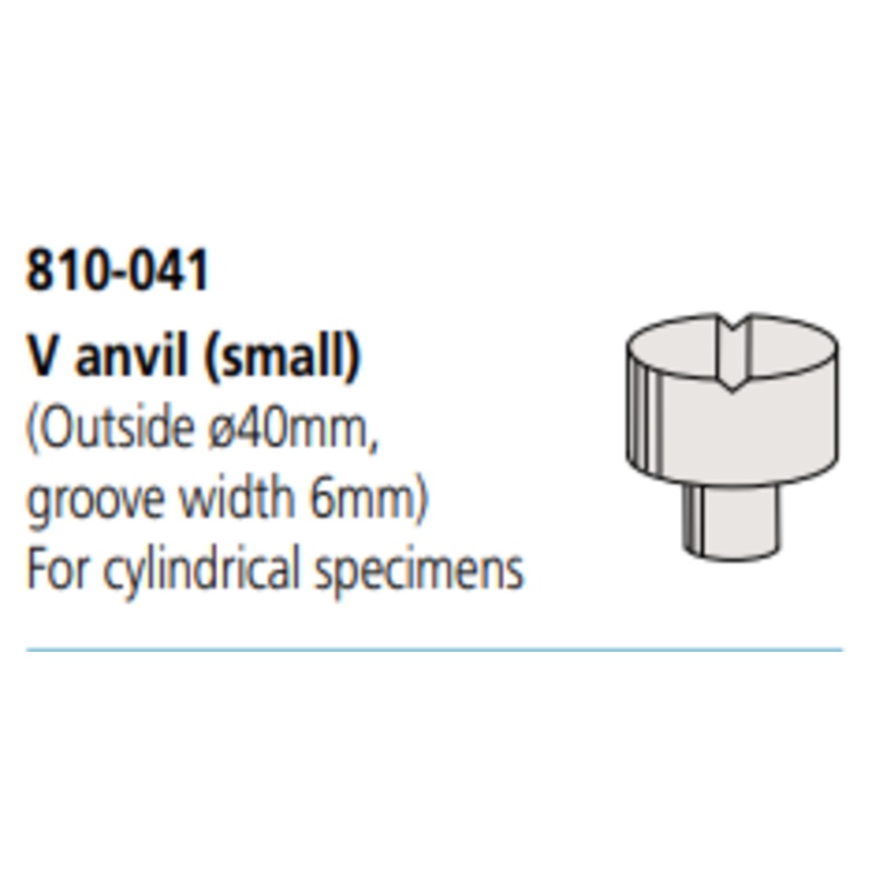 V-anvil small groove length 40 mm, 3 mm- 9 mm 810-041