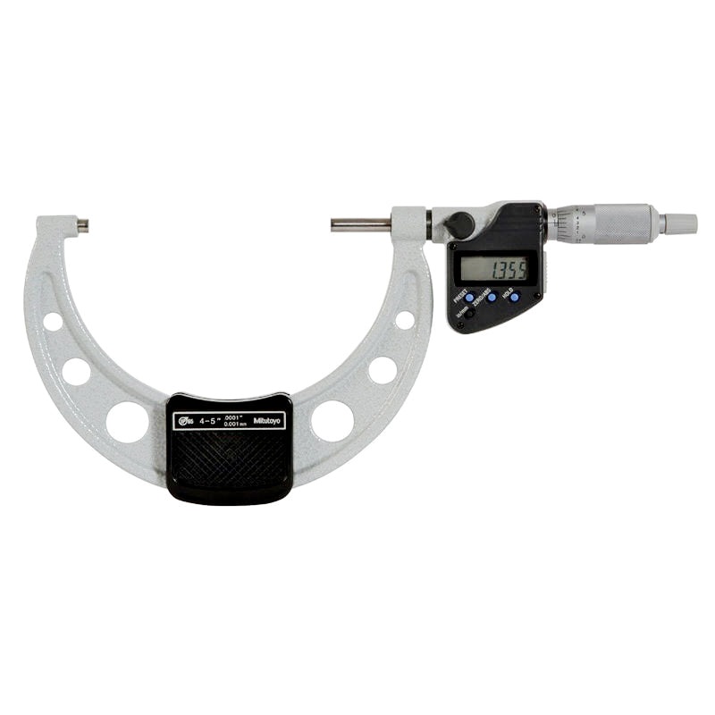 Mitutoyo Digital Micrometer IP65, Inch/Metric 100-125mm/4-5, with Output Item number: 293-350-30 Ratchet Stop