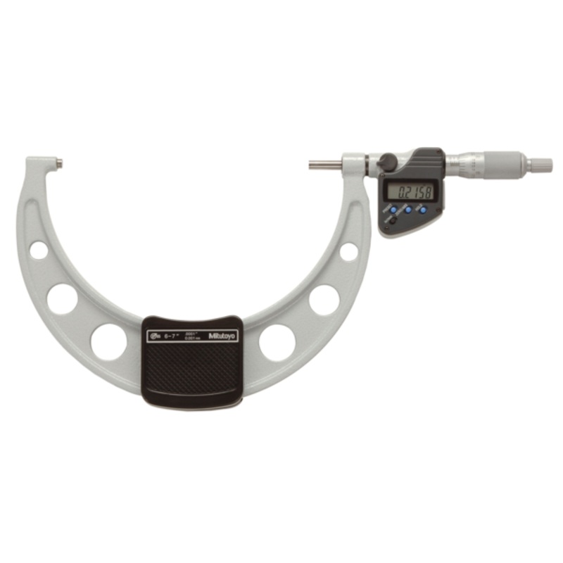Mitutoyo Digital Micrometer IP65, Inch/Metric 150-175mm/6-7, with Output Item number: 293-352-30 Ratchet Stop