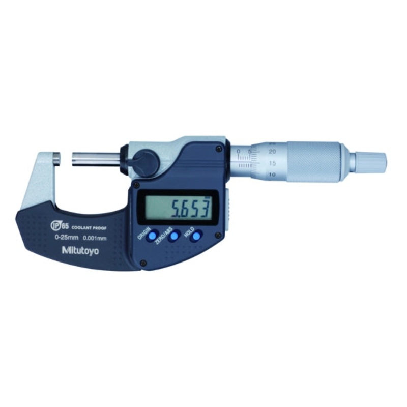 Mitutoyo Digital Micrometer IP65, Metric 25-50mm with Output Item number: 293-231-30 Ratchet stop