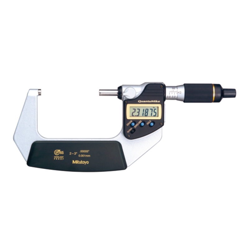 Mitutoyo Digital Micrometer QuantuMike IP65 Inch/Metric, 50-75mm/2-3 293-182-30 With Output