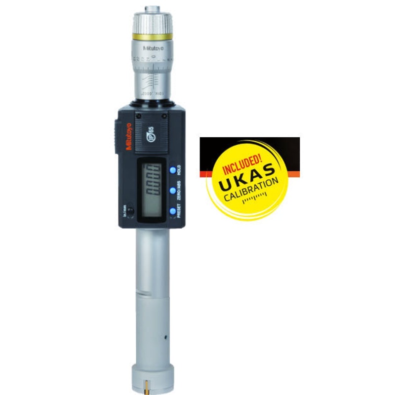 Mitutoyo Digital 3-Point Internal Micrometer 25.4-30.48mm/1-1.2 468-267 with free UKAS Certificate