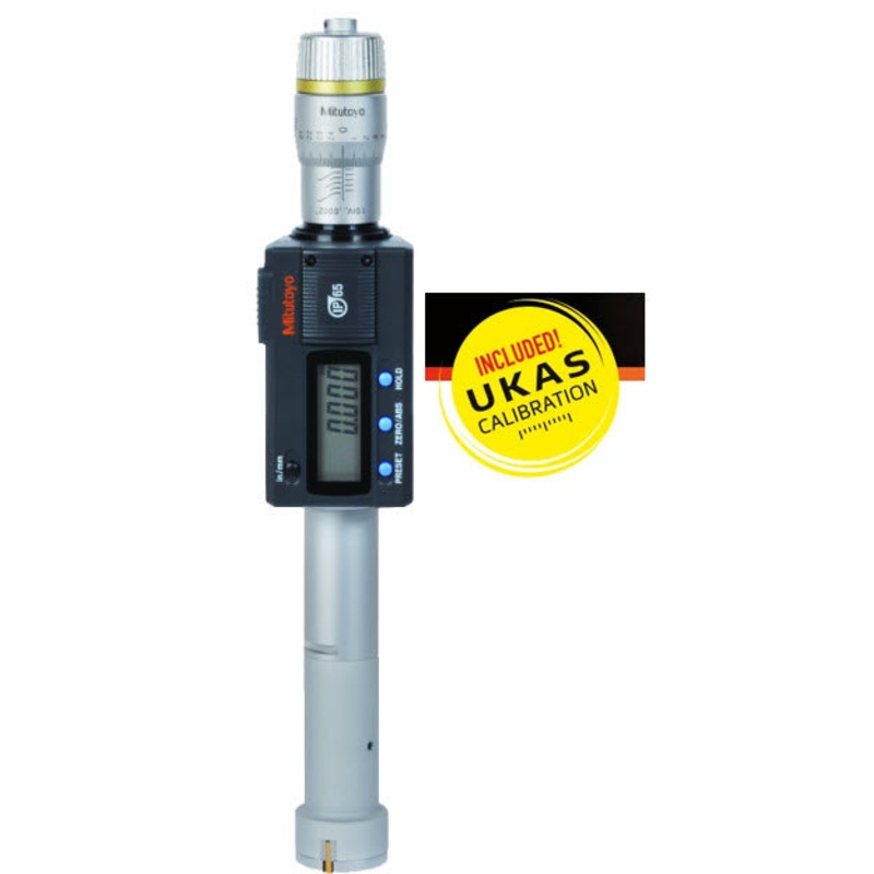 Mitutoyo Digital 3-Point Internal Micrometer 20.32-25.4mm/0.8-1 468-266 with free UKAS Certificate