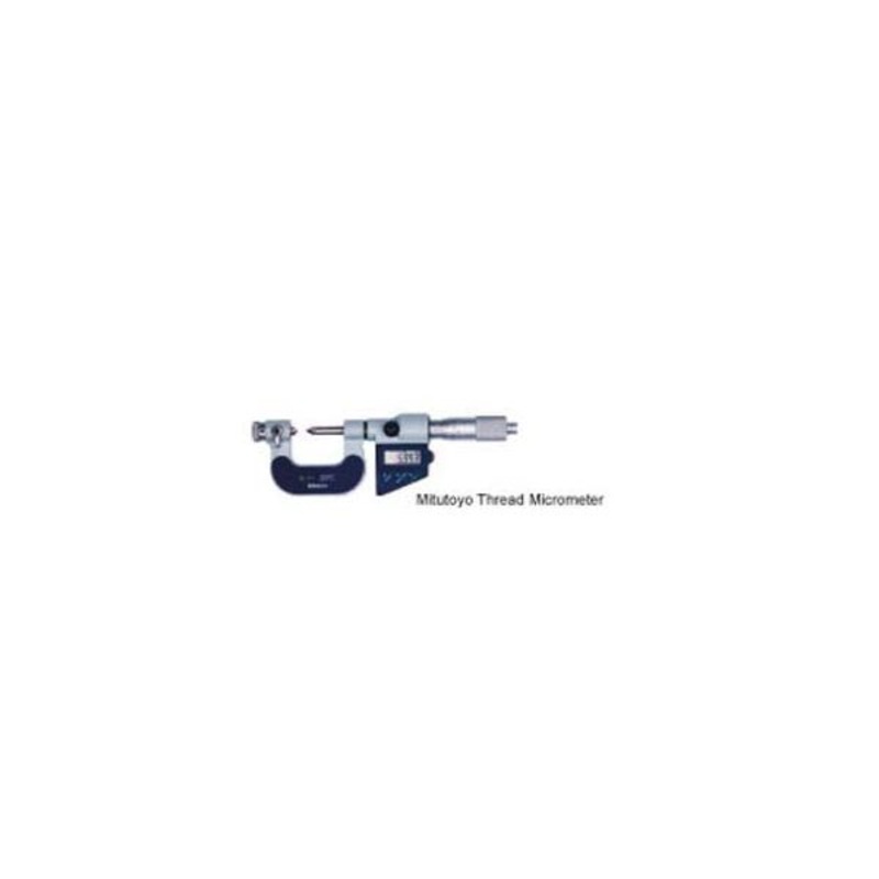 Mitutoyo Digital Screw Thread Micrometer Inch/Metric,0-25mm/0-1 326-711-30