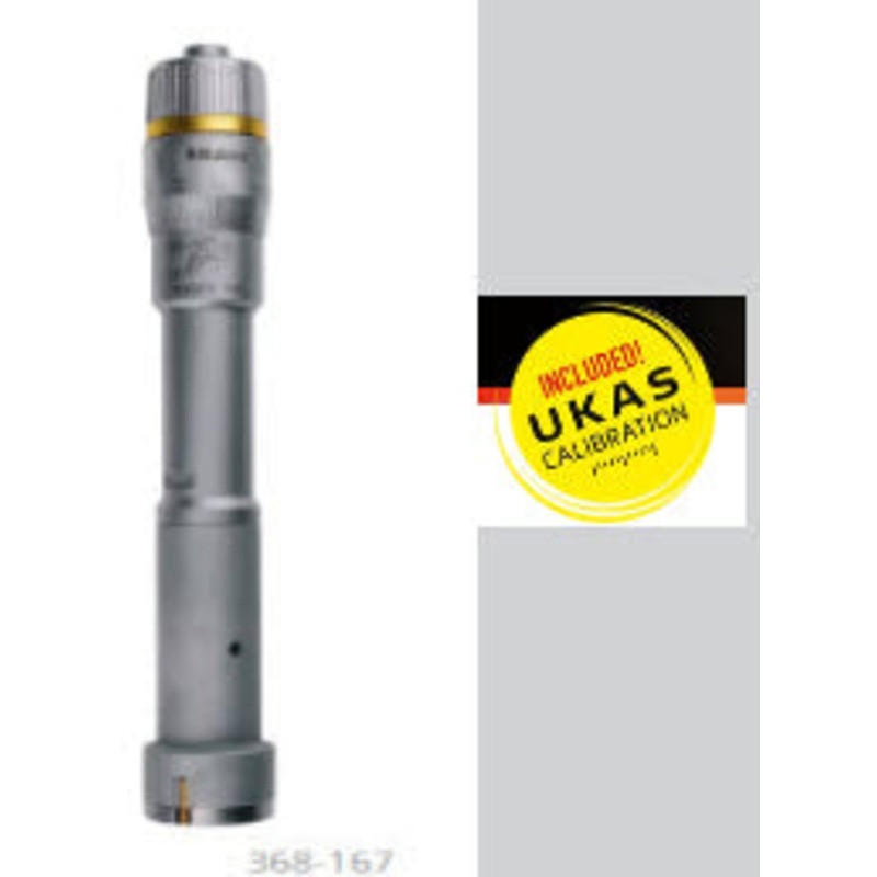 Mitutoyo 3-Point Internal Micrometer Holtest 25-30mm 368-167 with free UKAS Certificate