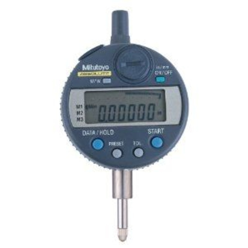 Mitutoyo 543-265B Absolute LCD Digimatic Indicator ID-C, for Bore Gauge Application, M2.5 x .45mm, 8mm Stem Dia., Flat Back, 0-.5/0-12.7mm Range, 0.00005/0.001mm Graduation, +/-0.00012 Accuracy