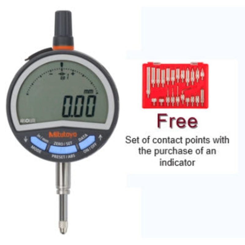 Mitutoyo 543-711B (0.01mm) Flat Back ABSOLUTE Digital Indicator ID-CX 12.7mm (0.5)