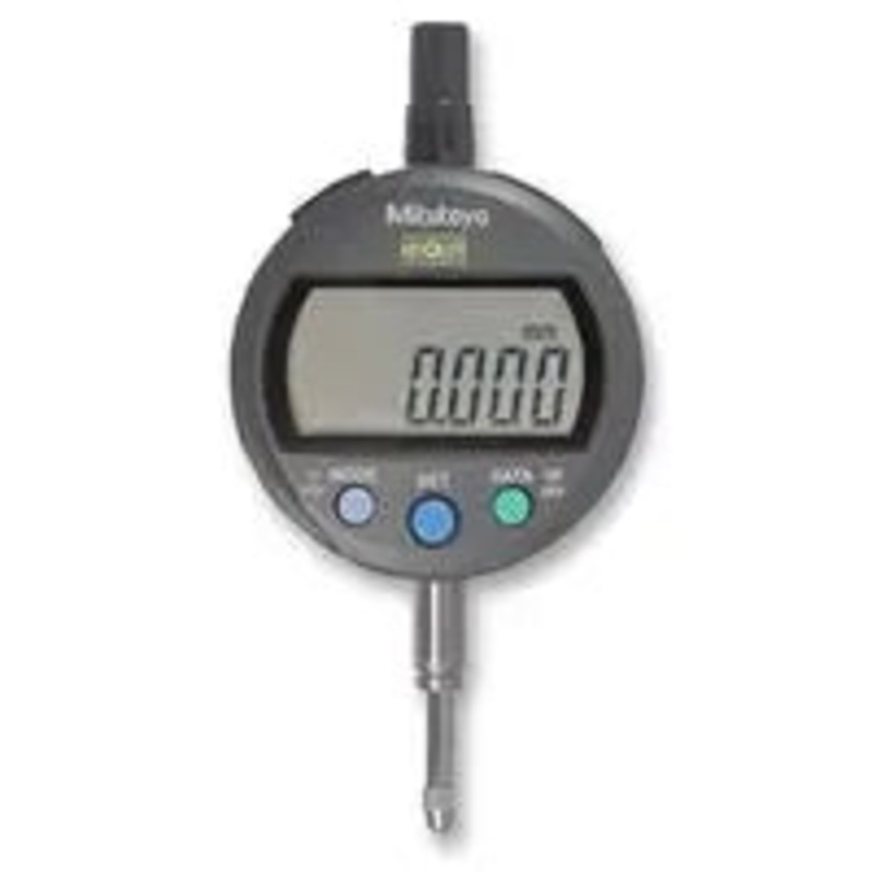 Mitutoyo 543-391B, IDC Digimatic Indicator, Resolution .00005/.0001/.0005/0.001mm/0.01mm X .5/12.7mm, 8mm Stem, Flat Back
