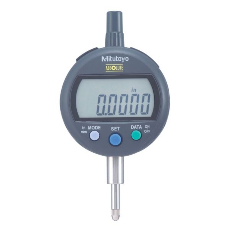 Mitutoyo 543-401B, IDC Digimatic Indicator, Resolution .0005/0.01mm X .5/12.7mm, 8mm Stem, Flat Back, Force 0.9N or less, Accuracy .001”/.02mm