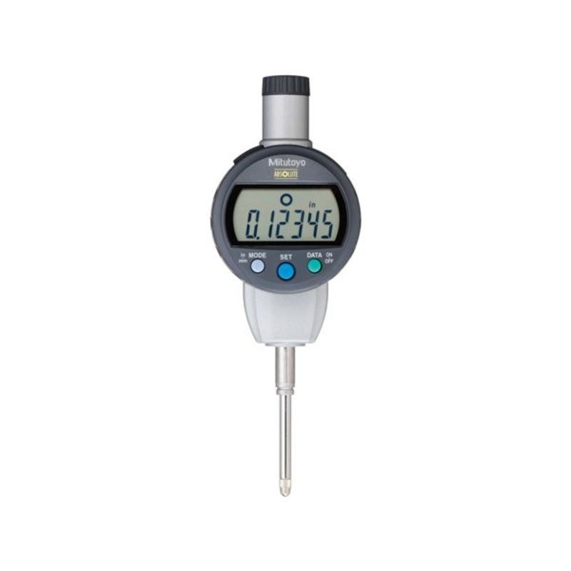 Mitutoyo 543-470B, IDC Digimatic Indicator, Resolution 0.01mm X 25.4mm, 8mm Stem, Flat Back, Force 1.8N or less