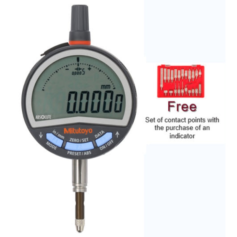 Mitutoyo 543-706 (0.01mm/0.001mm) ABSOLUTE Low Force Digital Indicator ID-CX Lug Back 0-12.7mm (0-0.5)