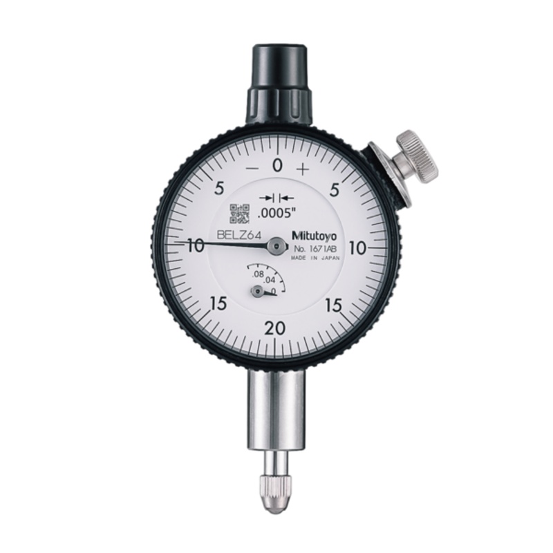 Dial Gauge, Flat Back, ANSI/AGD Type 0,1, 0,0005 1671AB