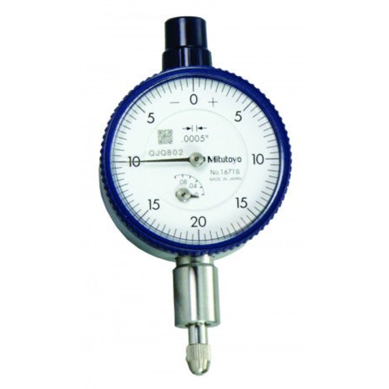 Dial Gauge, Flat Back, ANSI/AGD Type 0,1, 0,0005 1671S
