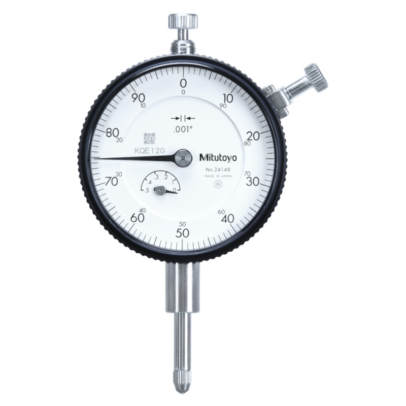 Dial Gauge, Flat Back, ANSI/AGD Type 0,5, 0,001 2414AB