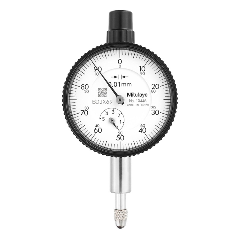 Dial Gauge, Flat Back, ISO Type 5mm, 0,01mm 1044SB .01mm x 5mm
