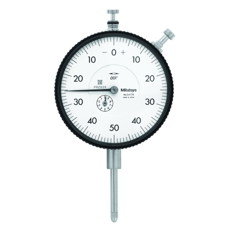 Dial Gauge, Flat Back, ANSI/AGD Type 1, 0,001 3417AB Face 3.07