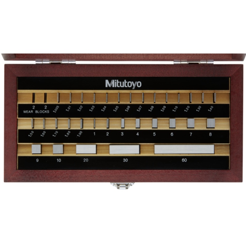 Mitutoyo 516-967-10 Metric 1mm Base Steel Gauge Block Sets 32 Piece Grade 1