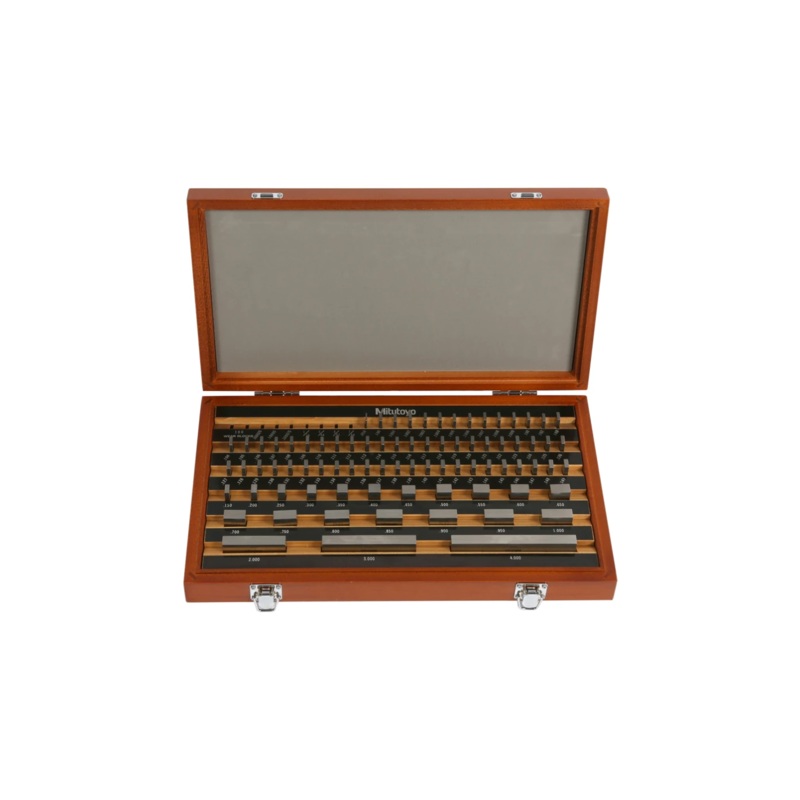 Mitutoyo 516-904-11 Series 516 Imperial Steel Gauge Block Sets Inch, 81 piece Grade2, To BS Standards