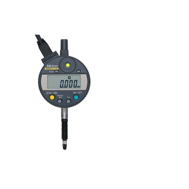 Mitutoyo 543-281B Constant signal input & open collector signal output Accuracy: .003mm Range:12.7mm Resolution:.001mm/.00005” Signal cable:4m, Stem 8mm. Flat back