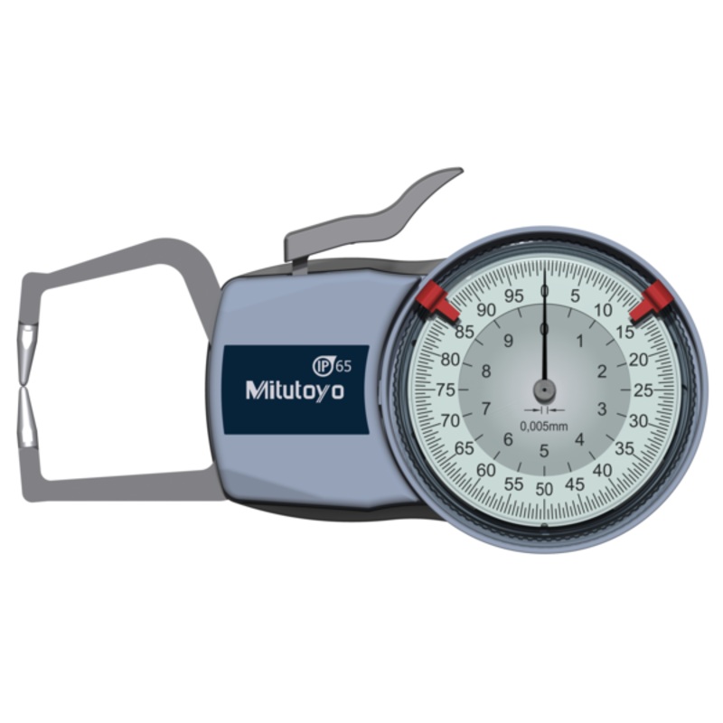 Mitutoyo External Dial Caliper Gauge  0-10mm, 0,005mm 209-402, 0-10mm( Kroeplin Equivalent D110)