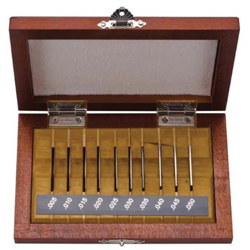 Mitutoyo Inch Rectangular Gauge Block Set Series 516-927, Thin Block Set – 10 pieces grade AS-1