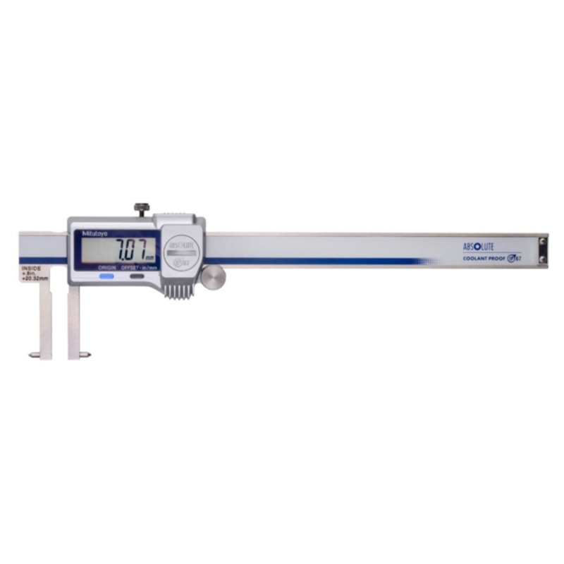 Mitutoyo Digital ABS Inside Point Jaw Caliper Inch/Metric, 20-170mm/0,8-6.8, IP67, Thumb Roller 573-746-20
