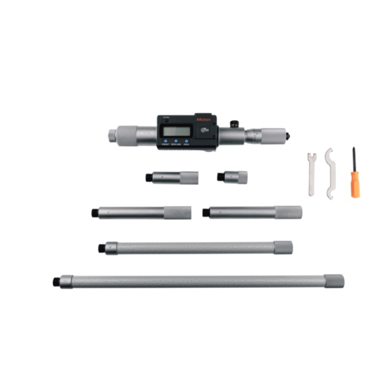 Mitutoyo Digital Tubular Inside Micrometer (Rod) Inch/Metric, 8-40, IP65, incl. 6 Rods 337-303