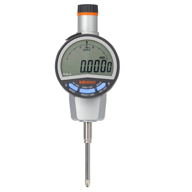 Mitutoyo 543-721B (0.01mm/0.001mm/.0005,.00005) ABSOLUTE Digital Indicator ID-CX Flat Back 0-25mm (0-1) 8mm stem
