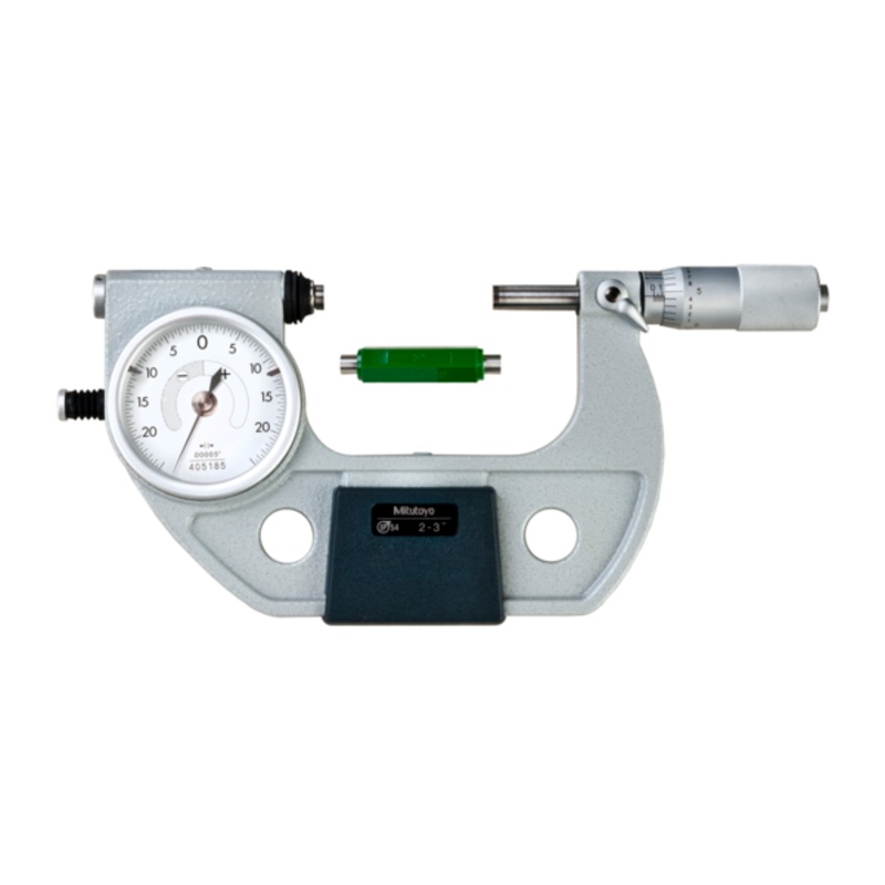 Mitutoyo Indicating Micrometer with Button Left 510-133