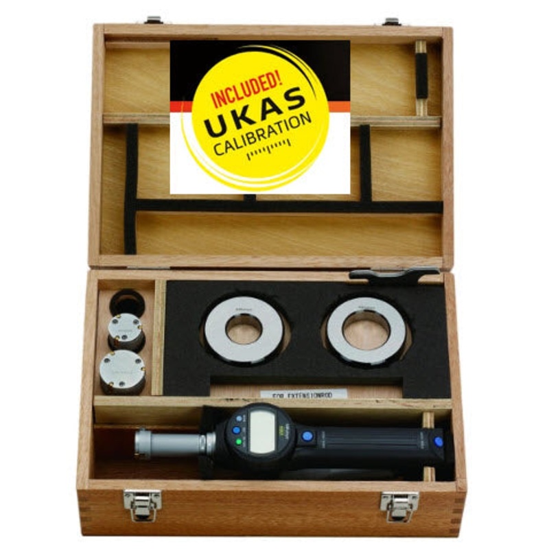 Digital ABS Borematic (Internal) Inch/Metric, 25.4-50.8mm/1-2, Interchangeable heads Set 568-930-10 with free UKAS Certificate