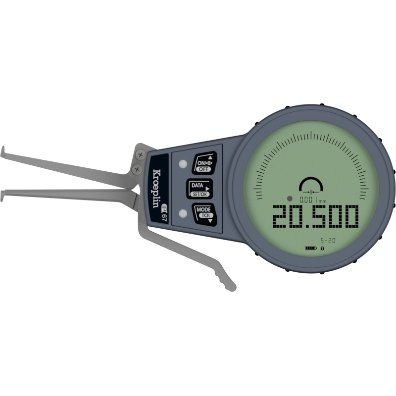 Kroeplin External Digital  groove Caliper Gauge G005 range 5-20mm/.2-.8 ( Mitutoyo Equivalent 209-928)