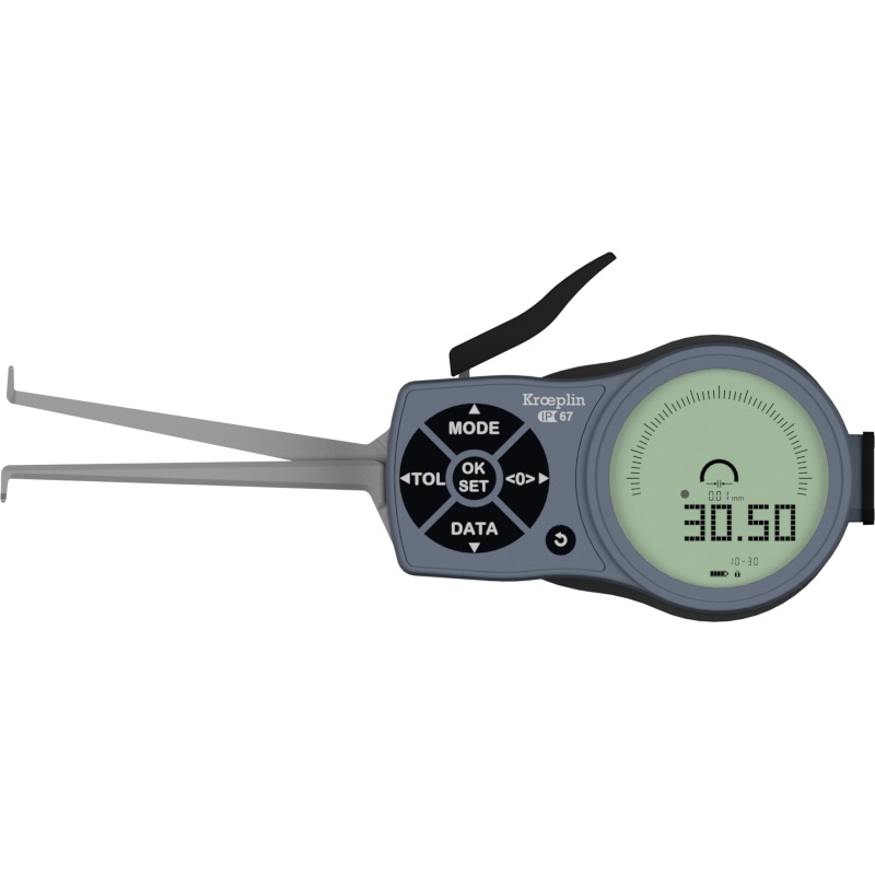 Kroeplin Internal Digital Caliper Gauge L210, 10-30mm/.4-1.2 ( Mitutoyo Equivalent 209-936)