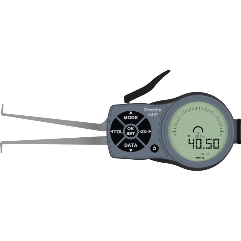 Kroeplin Internal Digital Caliper Gauge L220, 20-40mm/.8-1.6 ( Mitutoyo Equivalent 209-937)