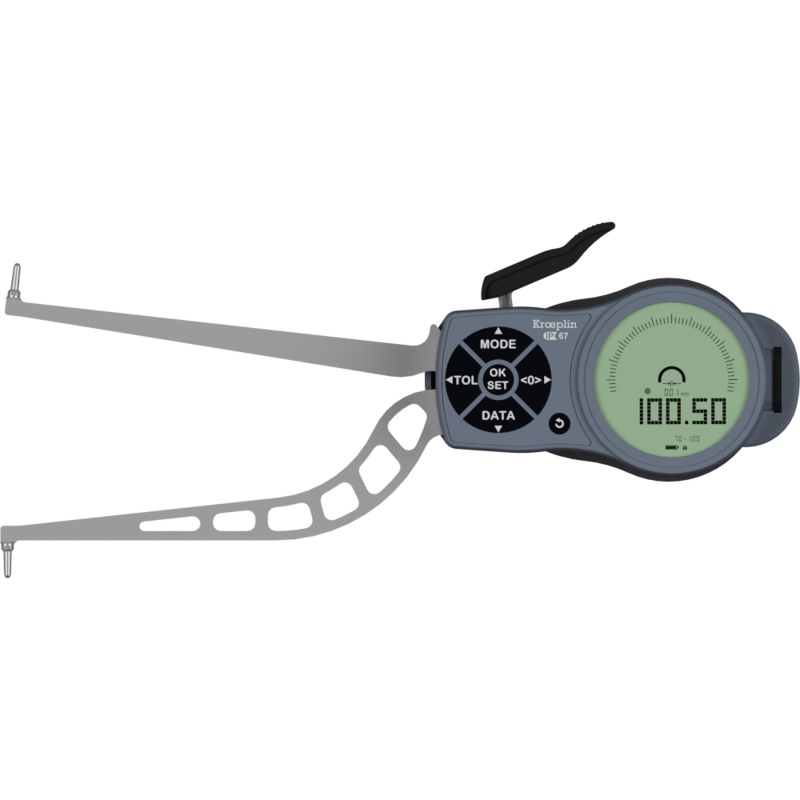 Kroeplin Internal Digital Caliper Gauge L370, 70-100mm/2.75-4 ( Mitutoyo Equivalent 209-948)