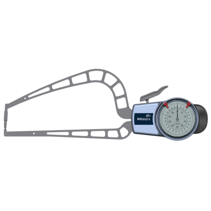 Mitutoyo External Dial Caliper Gauge , 0,005mm 209-912  0-50mm ( Kroeplin equivalent D4R50)