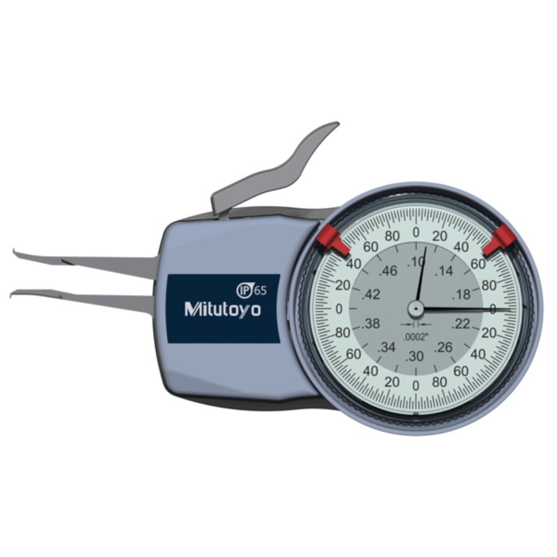 Mitutoyo Metric Internal Dial Caliper Gauge .1-.5 x .0002 209-350 (Kroeplin Equivalent H602)