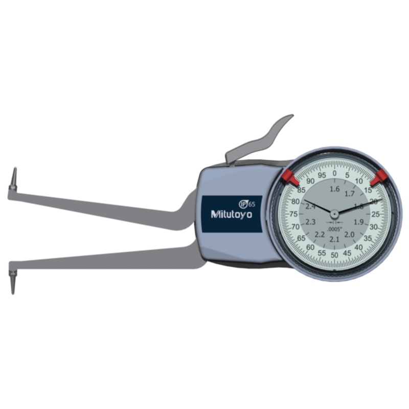 Mitutoyo Metric Internal Dial Caliper Gauge 1.6-2.4 .0005 209-356 (Kroeplin Equivalent H740)