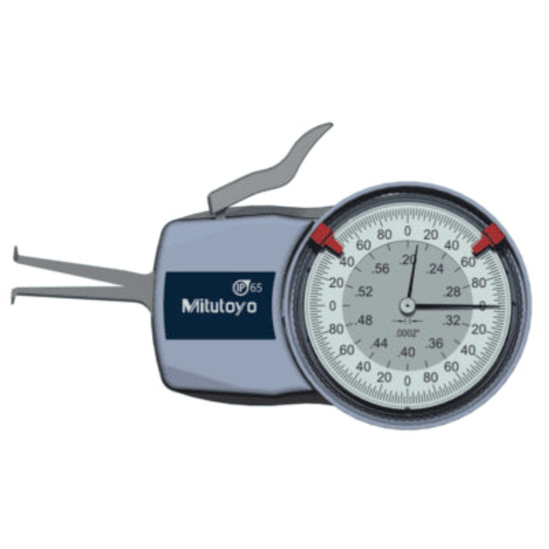 Mitutoyo Metric Internal Dial Caliper Gauge .2-.6 x .0002 209-351 (Kroeplin Equivalent H605)