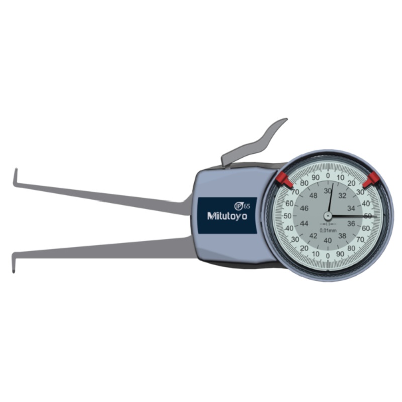 Mitutoyo Metric Internal Dial Caliper Gauge 30-50mm 0,01mm 209-304 (Kroeplin Equivalent H230)