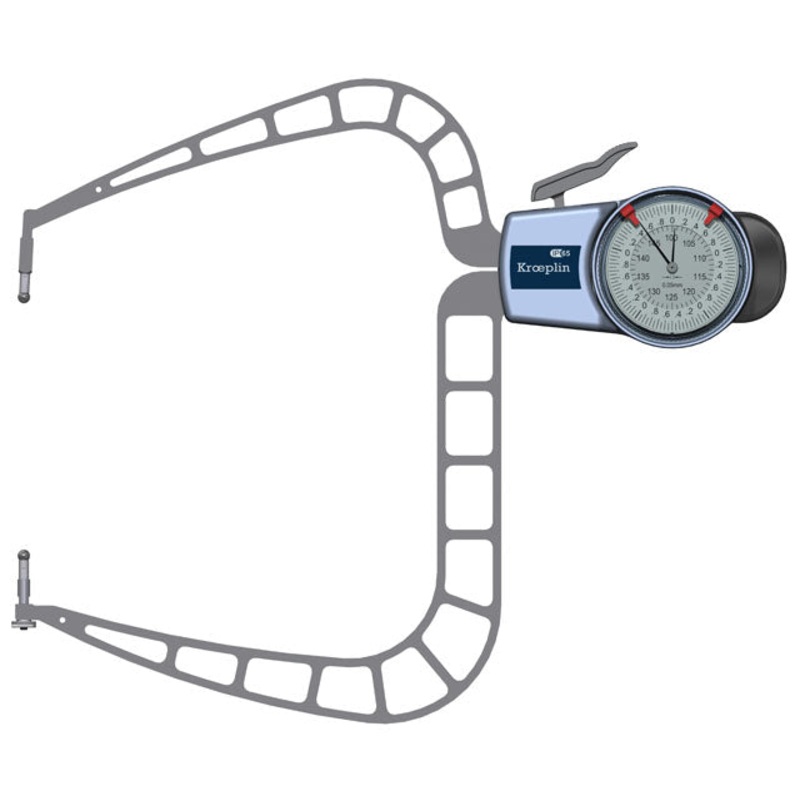 Kroeplin Digital External Caliper Gauge 100-150mm, 0.05mm D4150