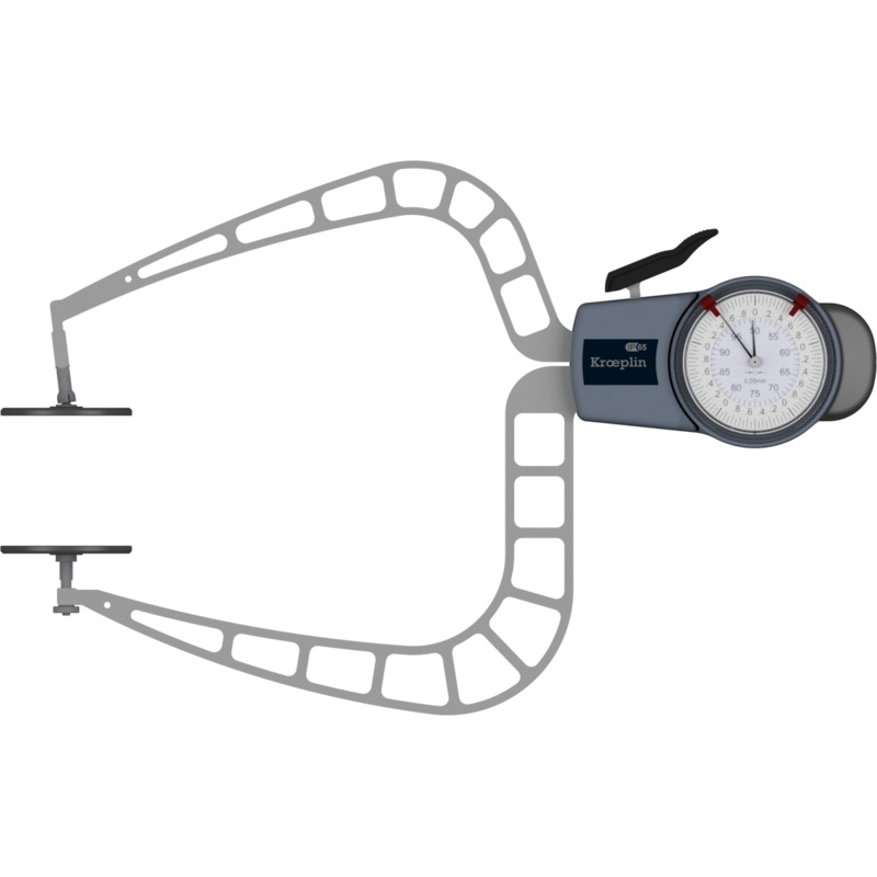 Kroeplin Digital External Caliper Gauge 50-100mm, 0.05mm D4100T