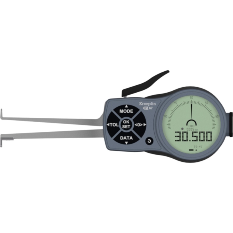 Kroeplin Digital Internal 3-Point Caliper Gauge 25-45mm, 0.001mm, L225P3