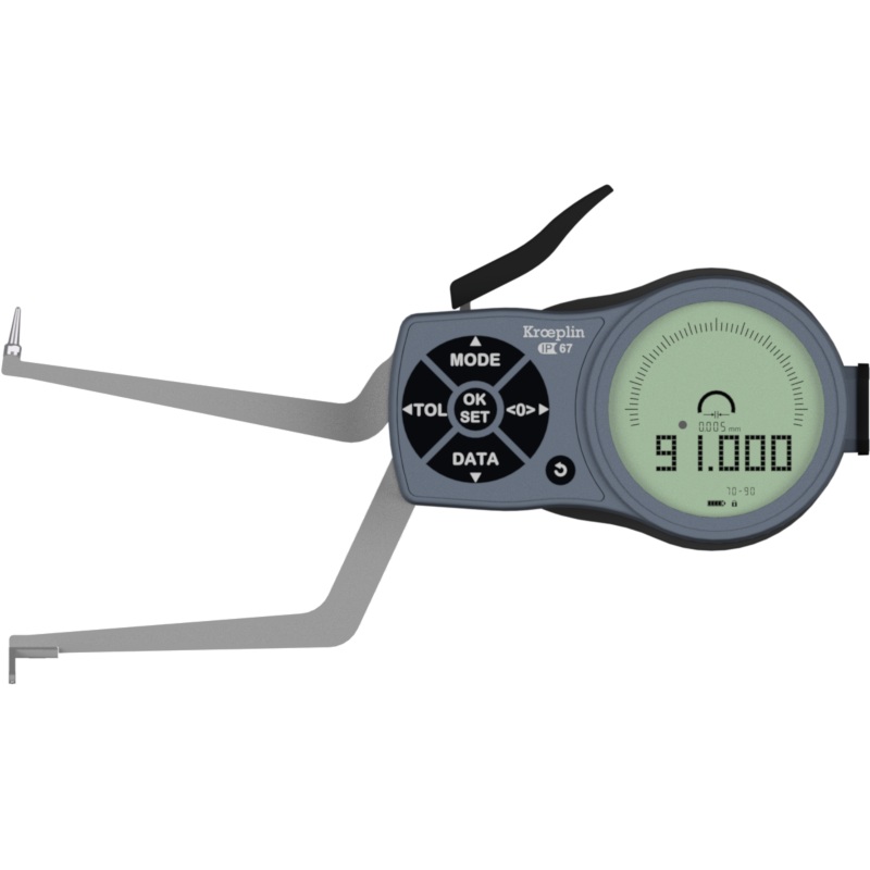 Kroeplin Digital Internal 3-Point Caliper Gauge 70-90mm/2.76-3.54, 0.001mm/.00005, L270P3