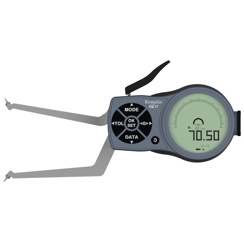 Mitutoyo L2G50 electronic internal measuring gauge  Measuring range Meb: 50-70mm Numerical interval Zw: 0,001 / 0,002 / 0,005 / 0,01 / 0,02 / 0,05mm Measuring depth L max.: 85 mm