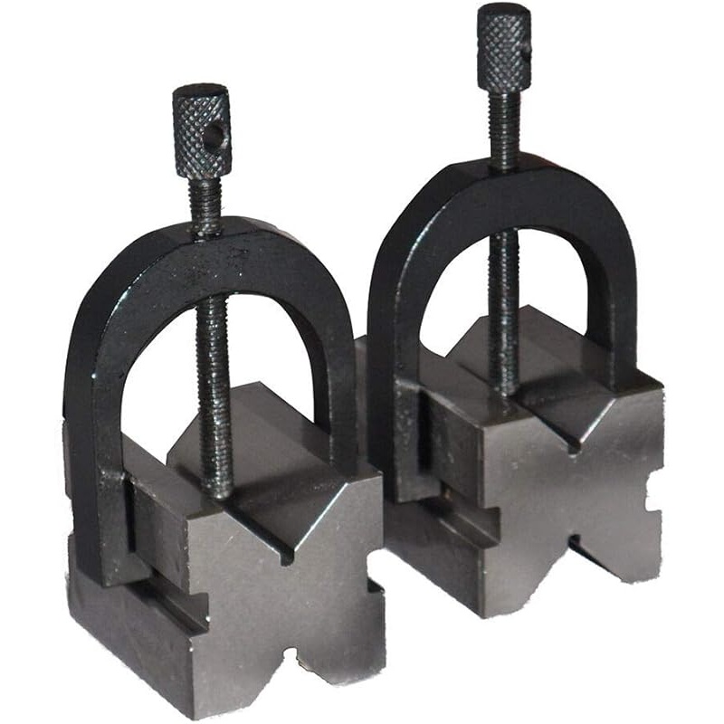 MHC V-Block Set, 420-3010 V-Block Set 2 pieces: Precision V-blocks 1-1/4H x 1-1/4 W x 1-5/8 L, Capacity 1