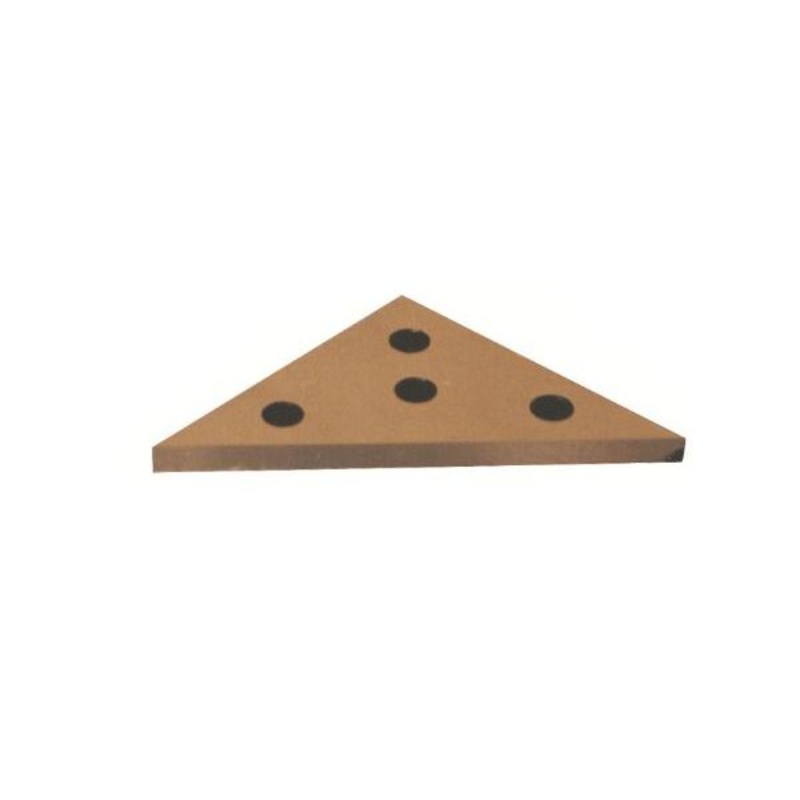MHC 418-4800 Solid angle Plate 3 x 3x 5/16 Angles 45/45v/90