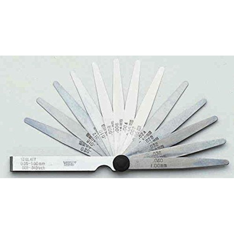 MHC 615-6211 Feeler Gauges 26 blades gauges Length 4 Range : .0015-.025