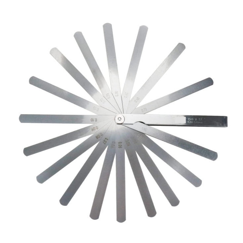 MHC 615-6472 Feeler Gauges 17 blades gauges Length 150mm Range 0.02-1.00mm