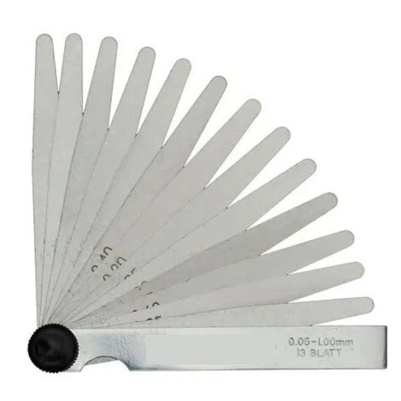 MHC 615-6482 Feeler Gauges 20 blades gauges Length 150mm Range : .05 to 1mm x .05mm
